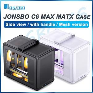 JONSBO C6 MAX 데스크탑 케이스 유형-c 측면 투명 휴대용 컴퓨터 소형 섀시 전원 공급 장치