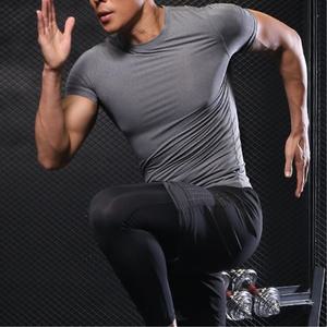 남자 반팔요가복상의 남성헬스복