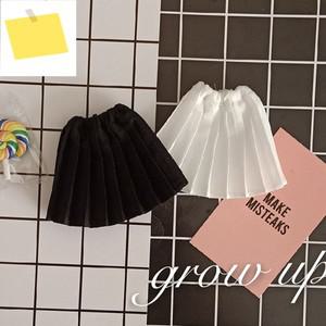 브라이스 인형옷, 검정색, 흰색 플리츠 스커트, 드레스, ob24 리카 아존 풀립 의류, 16 년식 액세서리