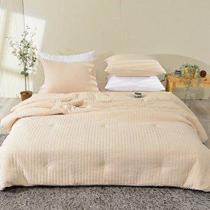 [셀링코리아]S 마켓침구 베이스 순면 줄누빔 피그먼트 이불 싱글