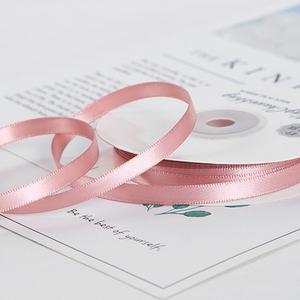 길그리 얇은 6mm 공단 선물 포장 리본, 43 블러셔, 1개, 18m