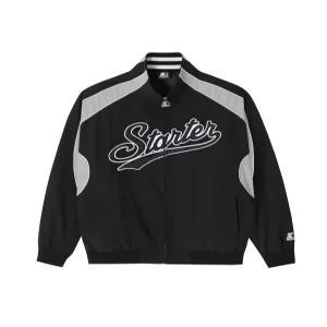 [스타터 블랙라벨]웨이브 로고 어센틱 자켓 (블랙) SA243OJK26_BLK