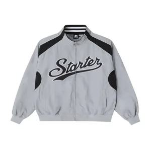 [스타터 블랙라벨]웨이브 로고 어센틱 자켓 (그레이) SA243OJK26_GRY