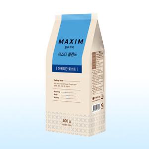 맥심 원두커피 마스터 블렌드 아메리칸 로스트 400g (홀빈)/원두콩 로스팅