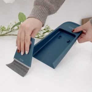 2 IN 1 미니 빗자루 쓰레받기 세트/미니빗자루세트/미니청소도구/책상/서랍/식탁/화장대/키보드/먼지청소용