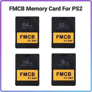 소니 PS2 게임 콘솔용 무료 맥부트 메모리 카드 플레이스테이션 보호기 8MB v1.966