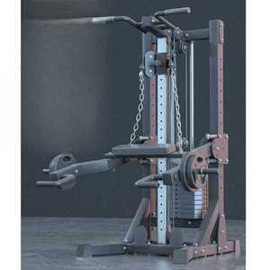 홈짐세트 싱글 체스트 케이블 렛풀다운 멀티랙 머신