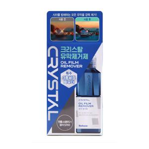 불스원 뉴 크리스탈 유막제거제 140ml x 4개 (전용스펀지 포함)