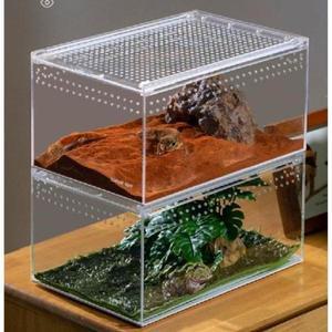 파충류 사육장 크레스티드게코 도마뱀 집 아크릴 비바리움