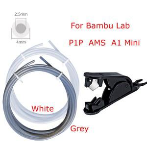 회색 4MM 파이프 P1P 75MM BAMBU 4M 튜브 프린터 흰색 LITE A1 5MM 미니 테프론토 AMS 3D