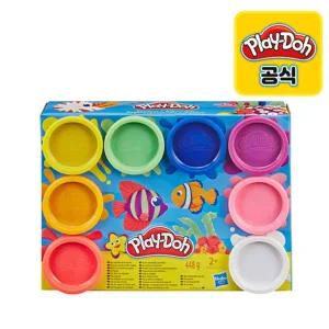 [해즈브로]플레이도우 8팩 칼라도우 클레이 점토 (56g 8개입) 색상 랜덤발송