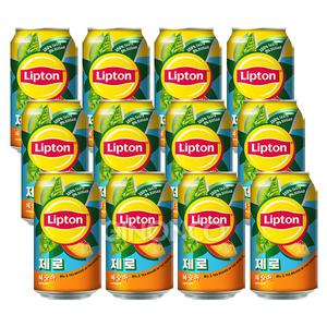 롯데칠성 립톤 제로 복숭아 아이스티 355ml 12개 제로슈가 피치 뚱캔 캔음료 여름 음료수