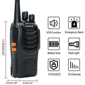 Baofeng BF-888S 장거리 워키토키, UHF 400-470MHz 햄 양방향 라디오 통신 송수신기, 호텔 캠핑용, 2 개