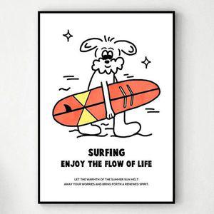 [하프클럽/셀러허브]강아지 동물 드로잉 일러스트 그림 액자 C A0