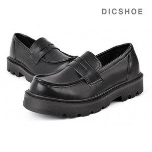 [딕슈]딕슈 남성 통굽 키높이 스티치 페니 로퍼 5.5cm S075