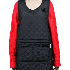 꼬레하우씨 지퍼 포켓 다이아 패딩 앞치마/업소용/카페/미용/린넨앞치마/프릴/어린이/데님/남자/미술/