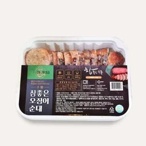 속초 중앙시장 오징어순대 슬라이스 500g