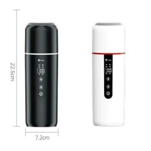 국산차량용전기포트 화물차 자동차 커피 급속 트럭 무광블랙 차량용커피포트 가열 전기 화이트