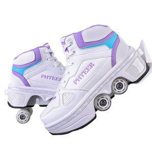 바퀴 달린 신발 4륜 겸용 인라인스케이트 운동화 롤러슈즈