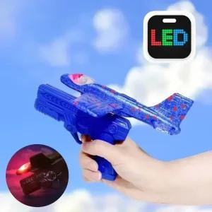 JB 불빛 미니 글라이더 슈팅건 LED 권총 비행기  t71038 제이발전소