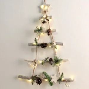 벽걸이형 나무 모빌장식 크리스마스가랜드 크리스마스트리가랜드