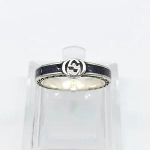 [구구스]중고명품 구찌 인터로킹 G 실버 반지 10 (NO 10161159)