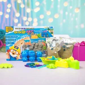 뽀로로 모래놀이 아이와샌드 바다놀이세트 촉감 흙장난 촉촉이모래 찍기틀 몰드 트레이 장난감