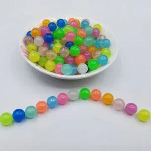 (8mm)(1950개) 야광 구슬 비드 DIY재료 팔찌만들기/미술/만들기/창의력/발달/팔찌/야광볼/원형/자외선/학교