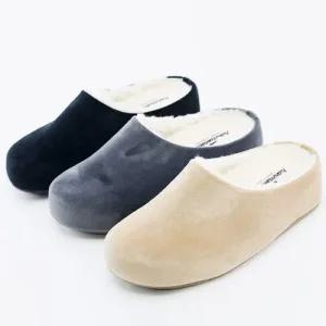 고급벨벳 여자털블로퍼 뮬 5.5cm 키높이 방한화 국산