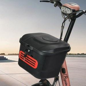 전기자전거 앞 바구니 커버 스포츠용 금속 고정 자전거앞바구니