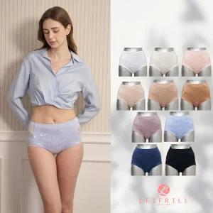[레이프릴] 면레이스 더블 복부 보정팬티 10종