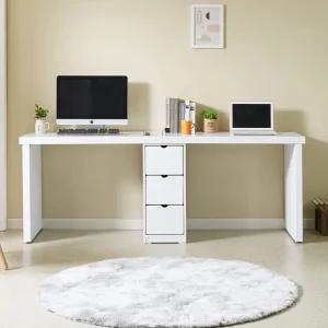 네오 칼든 일자다리 2000 2인용 책상 서랍형 NES1615