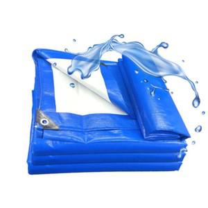 야외 농작물 건조용 타포린 방수천막 블루 6mX10m 양면코팅 방수포 제품보호