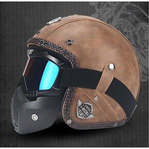 JYT 빈티지 하프헬멧 고글 풀페이스 파일럿 여름헬멧 방풍 크루저 스냅백