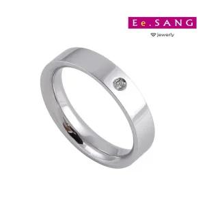 [이상주얼리]20타입 안쪽굴림 다이아 플래티늄 백금반지