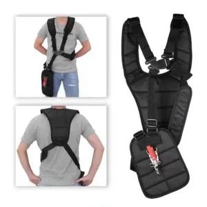 예초기 전문가 쿠션 견착 어깨 멜빵 하네스 Black-One 숄더 트리머 벌초 등받이 예초기 예초