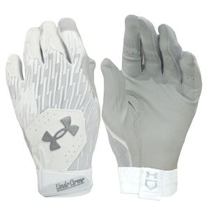 언더아머 클린업 배팅장갑 1378764 100 화이트 야구장갑
