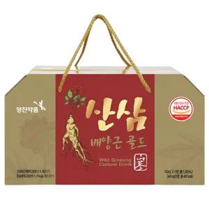 영진 산삼 배양근 골드 60병 부모님 선물용 병 음료 피로 몸보신 면역력 홍삼 농축액 산삼배양근 추출액