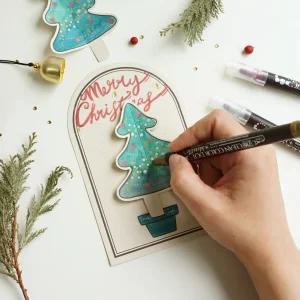 크리스마스트리 종이 액자 컬러링 친환경 종이액자 DIY 만들기 취미키트