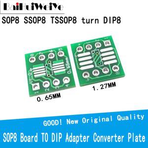 20PCS SOP8 DIP8 SMD to DIP IC 어댑터 소켓 TSSOP8 SOIC8 SSOP8 보드 컨버터 플레이트 0 65mm 1 27mm