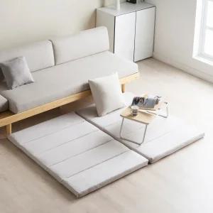 에보니아 슬립 접이식 매트리스 방수패브릭 1인용 2인용 / 싱글 슈퍼싱글 토퍼 차박 매트