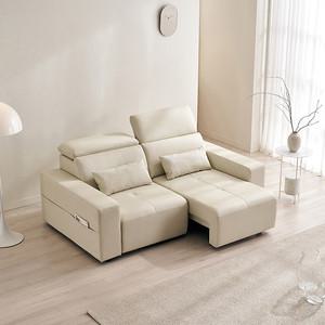 [삼익가구]뉴포드 3/4인용 천연 면피 모션 슬라이드 확장형 리클라이너 소파