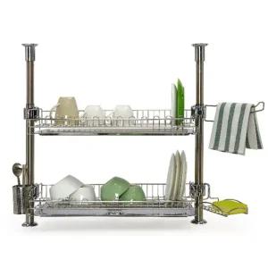 기둥식 2단 식기건조대 로얄플러스 600 싱크대선반