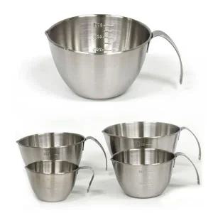 SUS BSFUOOXM 304 스텐 손잡이 계량컵 믹싱컵 계량볼 250ml 1호