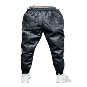 바이크바지 가죽 겨울 두꺼운 라이더 방한 팬츠 캐쥬얼