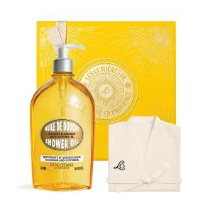 [록시땅](강남점)[기프트] 아몬드 샤워 오일 500ml 세트 (+릴랙싱 가운)