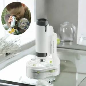 탑브라이트 사이언스캔 현미경 휴대용 과학실험 관찰 확대경 LED 광학 고배율 핸드폰 촬영