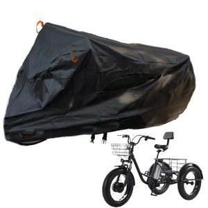 전기 세발자전거 커버, 3개의 휠 자전거 600D 헤비 듀티 야외 방풍 방수 리컴번트 방진 트라이크 커버