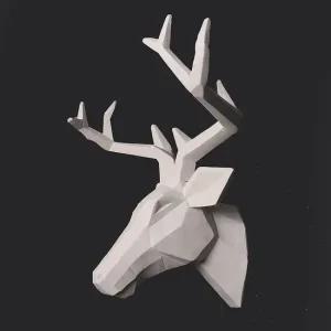 아트피플 사슴 머리 조각상 인테리어 동물장식품 조각상 조각품 장식품 디자인소품