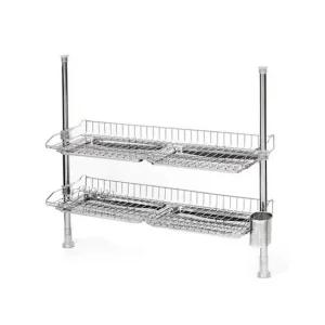 골드 물빠짐 2단 식기건조대 기둥식 씽크대 스텐 정리대 싱크대선반 싱크개수대 건조대 싱크선반